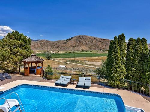 5852 Rodeo Drive, Kamloops, BC - Outdoor With In Ground Pool With Backyard