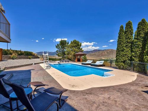 5852 Rodeo Drive, Kamloops, BC - Outdoor With In Ground Pool With Backyard