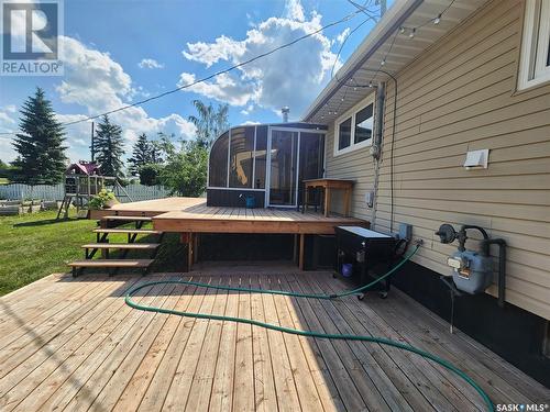 308 Keeler Street, Pangman, SK - Outdoor With Deck Patio Veranda With Exterior