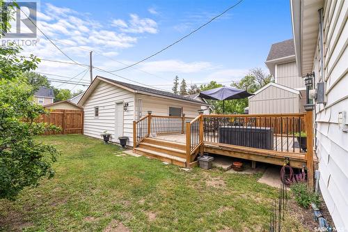 1218 1St Avenue Nw, Moose Jaw, SK - Outdoor With Deck Patio Veranda With Exterior