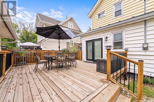 1218 1St Avenue Nw, Moose Jaw, SK - Outdoor With Deck Patio Veranda With Exterior