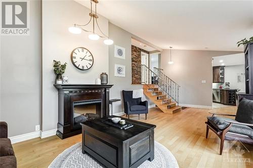 1025 Riddell Avenue S, Ottawa, ON - Indoor Photo Showing Living Room With Fireplace