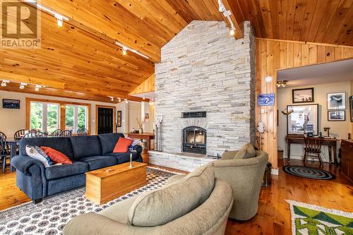 168 Main Road, Old Shop, NL - Indoor Photo Showing Living Room With Fireplace