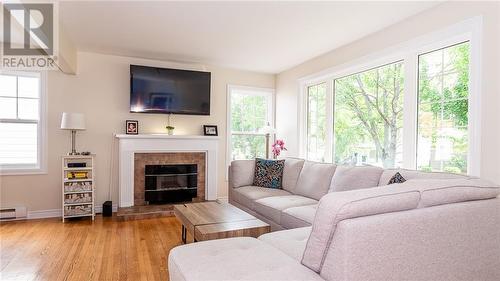 160 Edgett Avenue, Moncton, NB - Indoor Photo Showing Living Room With Fireplace