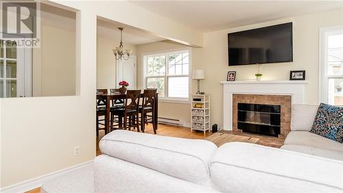 160 Edgett Avenue, Moncton, NB - Indoor Photo Showing Living Room With Fireplace