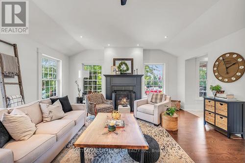 1288 Brock Road, Hamilton, ON - Indoor Photo Showing Living Room With Fireplace