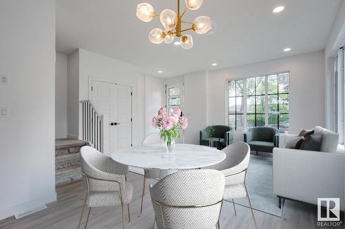 8303 87 St Nw, Edmonton, AB - Indoor Photo Showing Dining Room