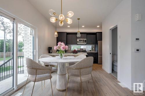 8303 87 St Nw, Edmonton, AB - Indoor Photo Showing Dining Room