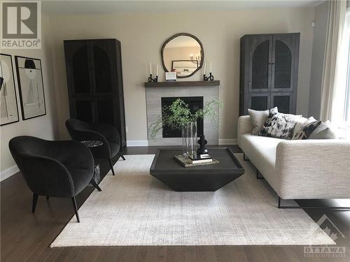 519 Edenwylde Drive, Stittsville, ON - Indoor Photo Showing Living Room With Fireplace