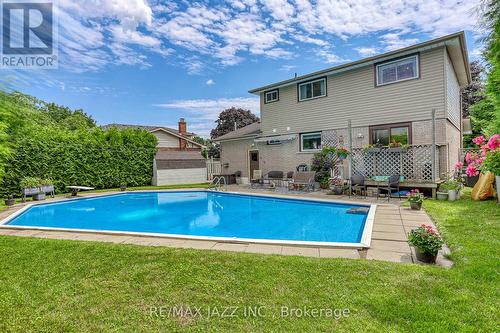 3 Strike Avenue, Clarington (Bowmanville), ON - Outdoor With In Ground Pool With Deck Patio Veranda With Backyard