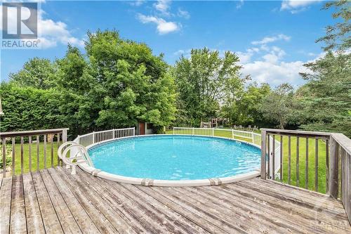 26 Fortune Street, Richmond, ON - Outdoor With Above Ground Pool With Deck Patio Veranda With Backyard