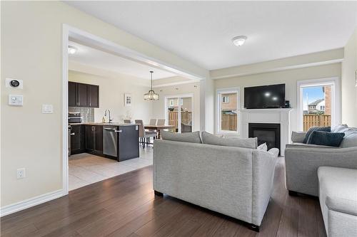 Open Concept Main Floor - 4456 Saw Mill Drive, Niagara Falls, ON - Indoor Photo Showing Living Room With Fireplace