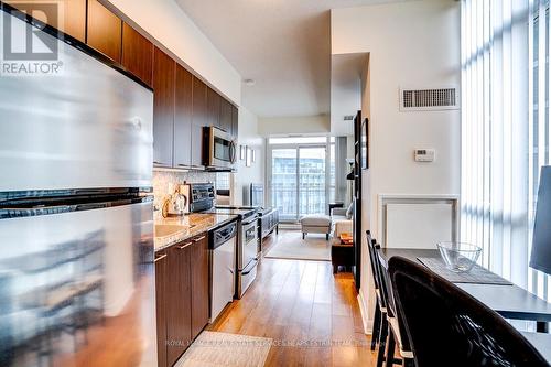 1004 - 15 Bruyeres Mews, Toronto, ON - Indoor Photo Showing Kitchen With Stainless Steel Kitchen