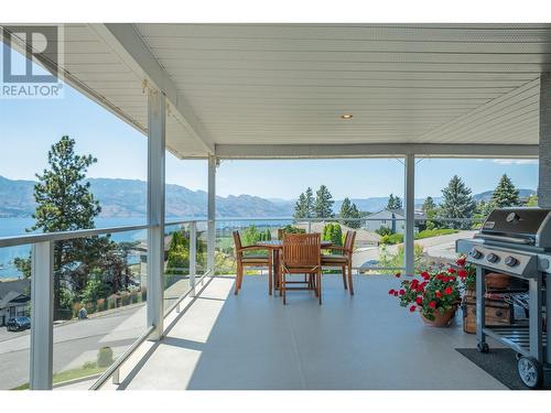 1290 Menu Road, West Kelowna, BC - Outdoor With Body Of Water With Deck Patio Veranda With View With Exterior