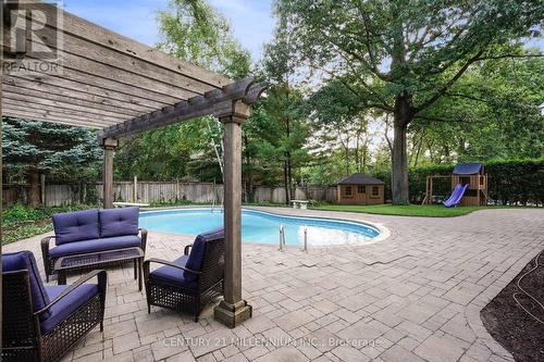 1446 Durham Street, Oakville (Eastlake), ON - Outdoor With In Ground Pool With Backyard