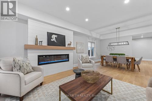 48 St. Augustine Drive, Whitby (Brooklin), ON - Indoor Photo Showing Living Room With Fireplace