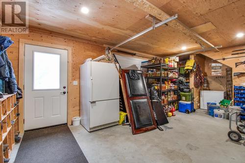 26 Byers Road, Cherryville, BC - Indoor Photo Showing Garage