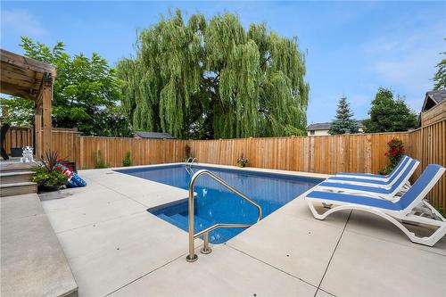 31 Trenholme Crescent, Hamilton, ON - Outdoor With In Ground Pool With Deck Patio Veranda