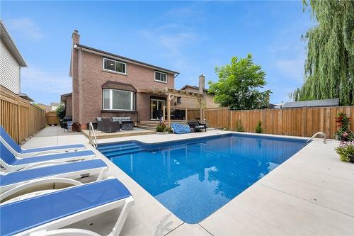 31 Trenholme Crescent, Hamilton, ON - Outdoor With In Ground Pool With Deck Patio Veranda With Backyard