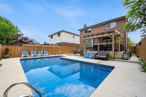 31 Trenholme Crescent, Hamilton, ON - Outdoor With In Ground Pool With Deck Patio Veranda With Backyard