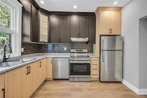 55 Douglas Avenue, Hamilton, ON - Indoor Photo Showing Kitchen With Double Sink With Upgraded Kitchen