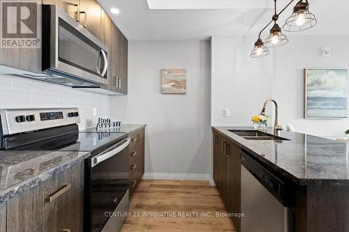 2601 - 108 Garment Street, Kitchener, ON - Indoor Photo Showing Kitchen With Double Sink With Upgraded Kitchen