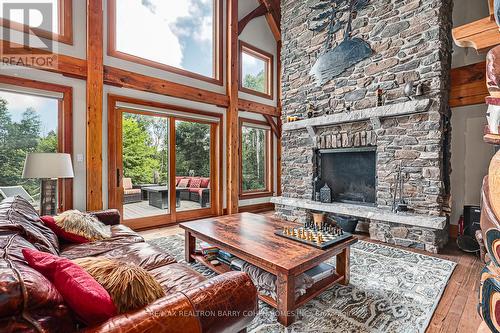 8429 Poplar Side Road, Clearview, ON - Indoor Photo Showing Living Room With Fireplace