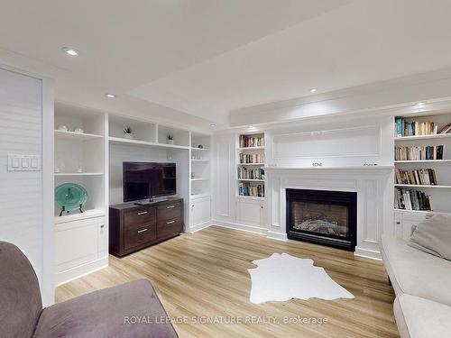 60 Ferndell Circ, Markham, ON - Indoor Photo Showing Living Room With Fireplace