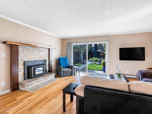 1123 Goldstream Ave, Langford, BC - Indoor Photo Showing Living Room With Fireplace