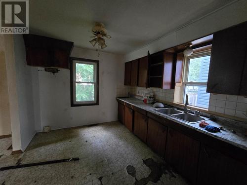 136 Biggings Ave, Sault Ste Marie, ON - Indoor Photo Showing Kitchen With Double Sink