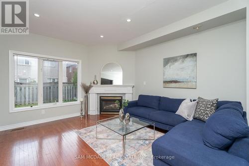 5914 Long Valley Road, Mississauga (Churchill Meadows), ON - Indoor Photo Showing Living Room With Fireplace