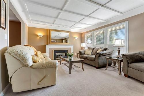 56 Skyland Drive, Hamilton, ON - Indoor Photo Showing Living Room With Fireplace