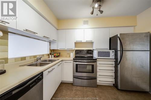 75 Riverside Drive East Unit# 901, Windsor, ON - Indoor Photo Showing Kitchen With Double Sink