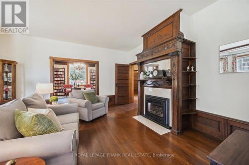 23 Franklin Street, Uxbridge, ON - Indoor Photo Showing Living Room With Fireplace