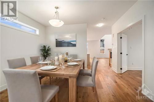 Virtually Staged - 899 Cologne Street, Embrun, ON - Indoor Photo Showing Dining Room