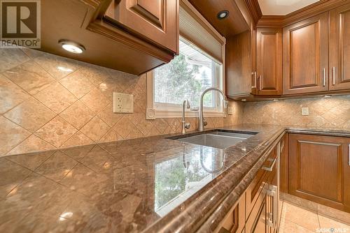 251 Halifax Street N, Regina, SK - Indoor Photo Showing Kitchen With Double Sink