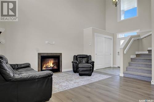 5389 Mckenna Crescent, Regina, SK - Indoor With Fireplace