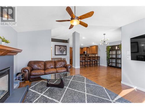 2570 Copper Ridge Way, West Kelowna, BC - Indoor Photo Showing Living Room With Fireplace