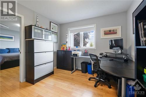 Bedroom two has access to the primary bedroom. Makes a wonderful nursery! - 746 Hauteview Crescent, Ottawa, ON - Indoor Photo Showing Office