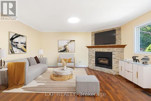 460 Grove Street E, Barrie (Grove East), ON - Indoor Photo Showing Living Room With Fireplace