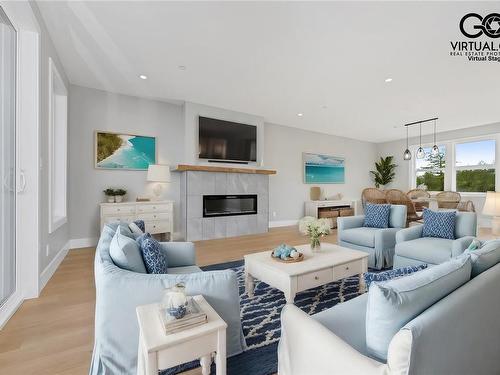 7065 Brailsford Pl, Sooke, BC - Indoor Photo Showing Living Room With Fireplace