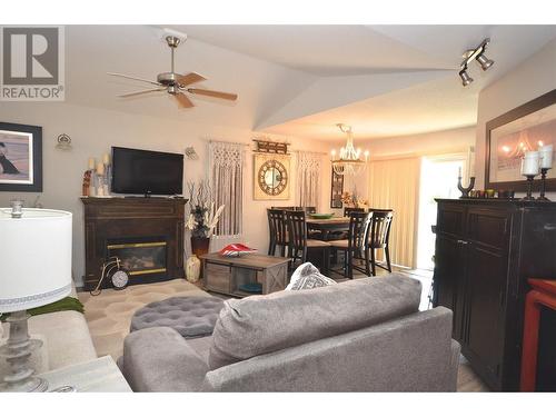 606 Nighthawk Avenue, Vernon, BC - Indoor Photo Showing Living Room With Fireplace