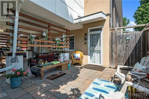 Unit B has the most magical garden maintained by a lovely tenant, - 303 Lanark Avenue, Ottawa, ON - Outdoor With Deck Patio Veranda