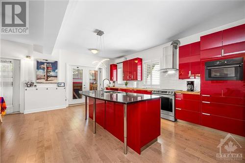 Gourmet kitchen with plenty of cupboard and countertop space. - 303 Lanark Avenue, Ottawa, ON - Indoor Photo Showing Kitchen