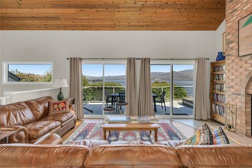 3964 Angus Drive, West Kelowna, BC - Indoor Photo Showing Living Room With Fireplace