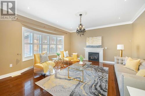 21 Crown Drive, Brampton, ON - Indoor Photo Showing Living Room With Fireplace