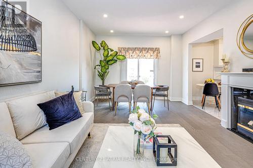 77 Leitchcroft Crescent, Markham (Commerce Valley), ON - Indoor Photo Showing Living Room With Fireplace