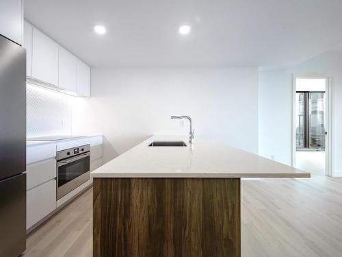 Kitchen - 3501-1245 Rue De Bleury, Montréal (Ville-Marie), QC - Indoor Photo Showing Kitchen With Upgraded Kitchen