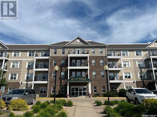 #311 60 Stevenson Crescent, Kindersley, SK - Outdoor With Balcony With Facade