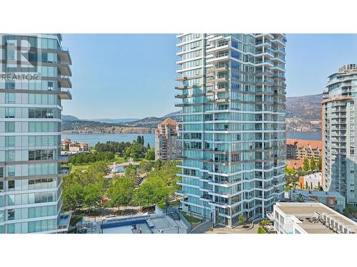 1181 Sunset Drive Unit# 602, Kelowna, BC - Outdoor With Body Of Water With Facade